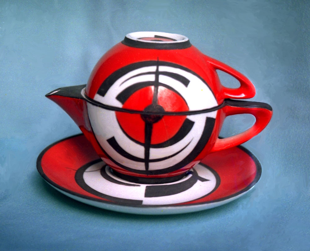 Чайний набір «Снігур». Фарфор, аерографія